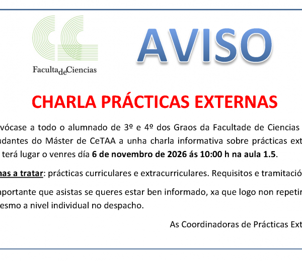 Charla: prácticas externas